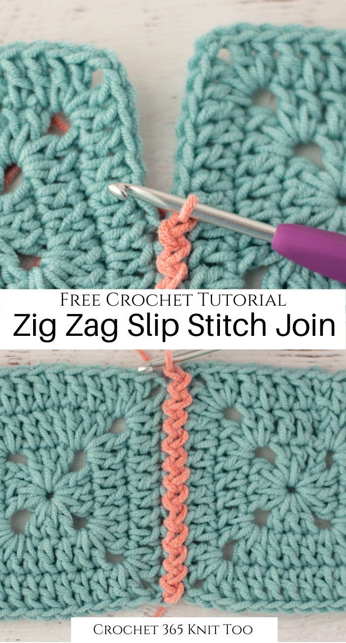 the crochet stitch is being worked on