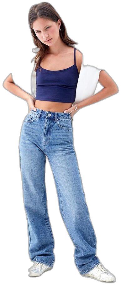 90s High Waist Blue Flare Jeans, Blue Mid-rise Flare Jeans For Summer, Trendy Washed Blue Summer Flare Jeans, Relaxed Fit Cropped Bottoms In Denim Blue, Denim Blue Cropped Bottoms With Relaxed Fit, Relaxed Fit Cropped Denim Blue Bottoms, Denim Blue Relaxed Fit Cropped Bottoms, Blue Y2k Style Flare Jeans For Summer, Blue Y2k Flare Jeans For Summer