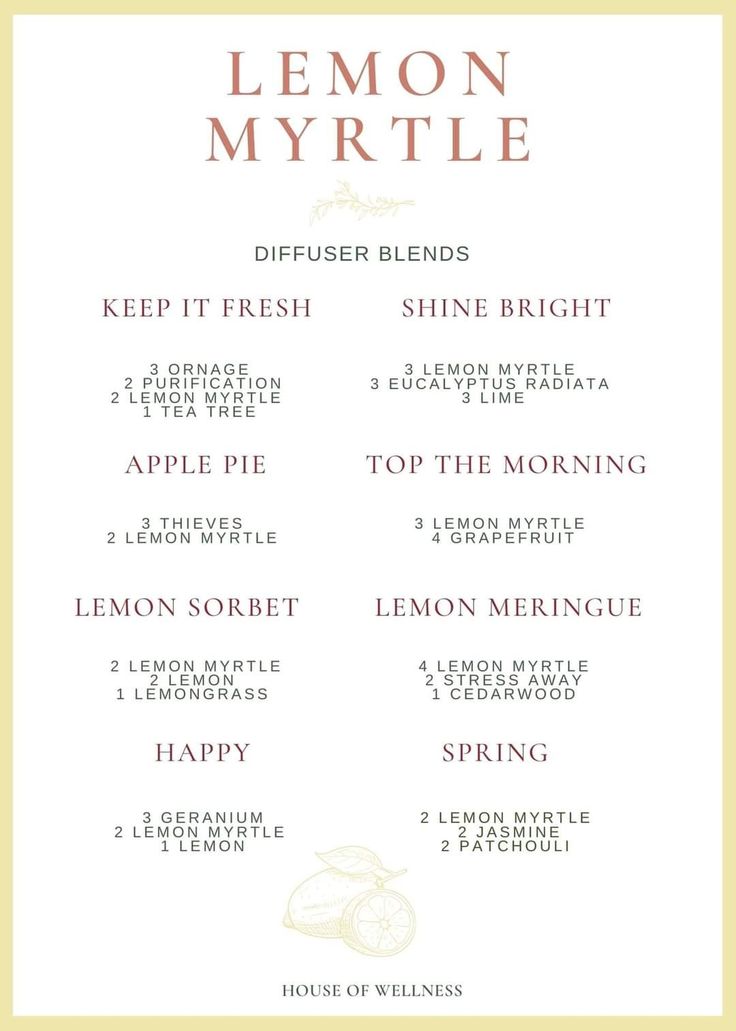 Lemon Myrtle Diffuser Blends, Recipe Using Lemons, Spring Diffuser Blends, Scent Blends, Essential Oil Diffuser Blends Recipes, Lemon Sorbet, Homemade Oil, Essential Oil Blends Recipes, Lemon Myrtle