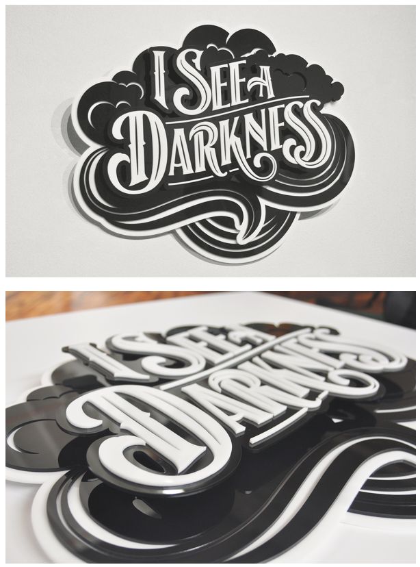 Beer Ideas, 3d Typography Design, Inspiration Typographie, Laser Logo, Typography Love, White Typography, 3d Typography, Beautiful Typography, Types Of Lettering