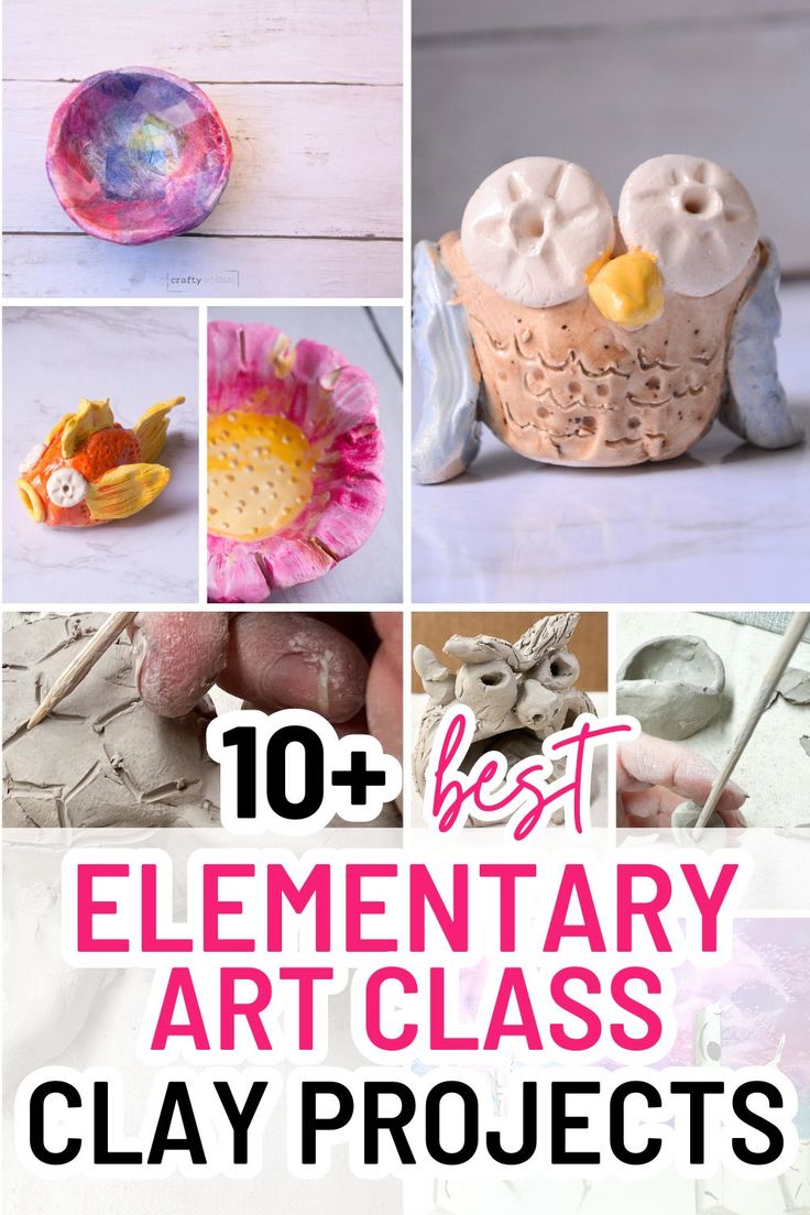 the top ten best elementary art class clay projects for kids to do on their own