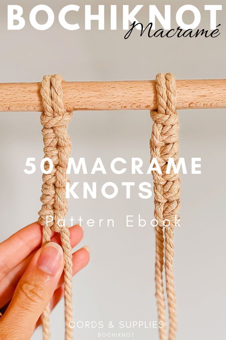 Learn 50 Macrame Knots! 🌟

Transform your crafting skills with our step-by-step macrame ebook. Learn 50 knots to create beautiful designs. Perfect for beginners and pros. Download now!

📚 Download the Ebook!

#Macrame #Crafts #DIY #Handmade #Ebook Macrame Crafts Diy, Chinese Crown, Hypnotic Spiral, Knot Guide, Macrame Crafts, Types Of Knots, Knots Guide, Macrame Supplies, Macrame Knots Pattern