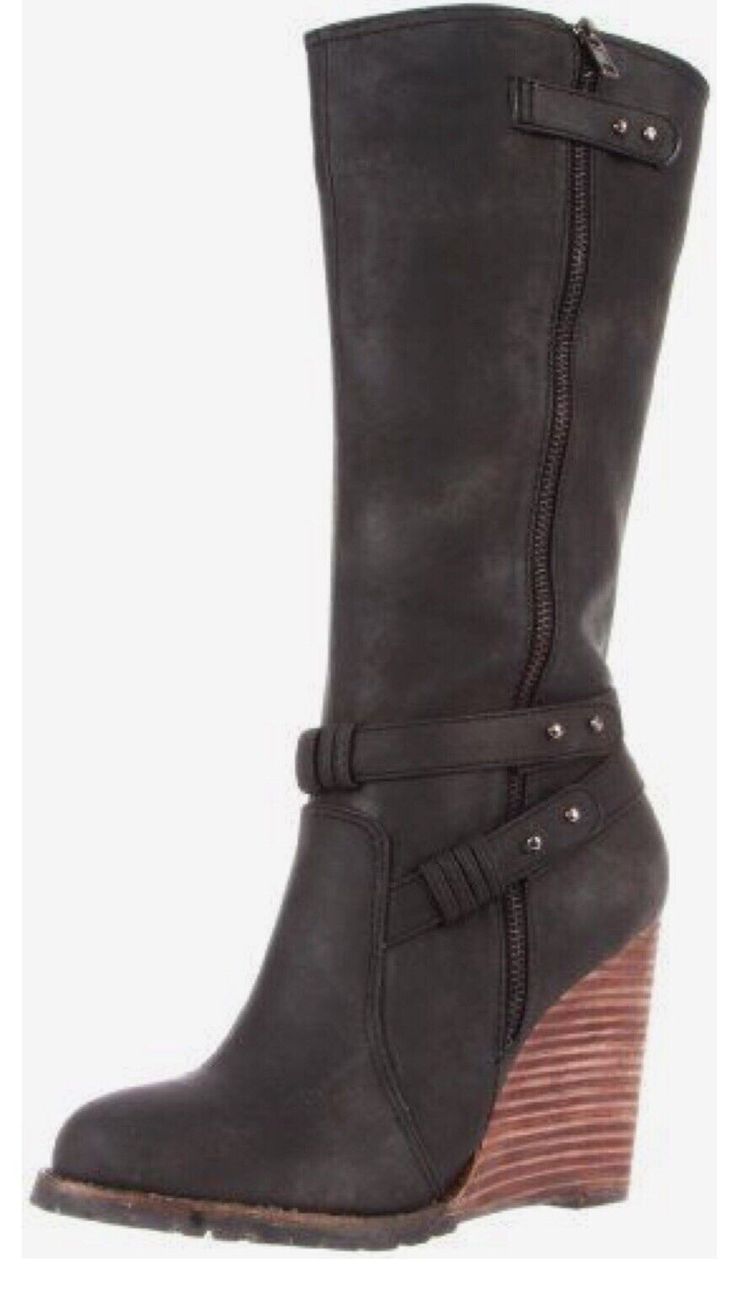 Very Volatile Wedge Boots NWOT  | eBay Womens Wedge Boots, Wedges Outfit, Fashion Island, Womens Booties, Safety Work, Shoes Hack, Fantastic Shoes, Boots Women Fashion, Boot Bag