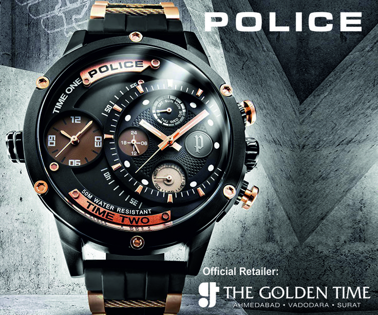 POLICE WATCH ADDER The Mens Police Watch Adder. It features a black rubber strap strap, a black coated stainless steel case and has a black dial with three hand movement and multi-functional display dial. #thegoldentime #Police #watches #ahmedabad #vadodara #surat For more visit: www.thegoldentime.com Helpline number: +91 9687366522 Police Watches, Golden Time, Three Hands, Women Watches, Police Officers, Ahmedabad, Casio Watch, Black Rubber, Police Officer