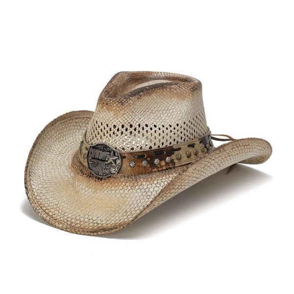 Unsure of what a Dropship item is? Click this link so you are fully informed prior to your purchase! Theres no hiding the cowboy pride with this hat. From the Stampede Hat collection, the Cowboy Concho Western Light Straw Hat comes in a light-colored, tea stained genuine panama straw for a high quality finish. The center front concho has the word cowboy, a lone star, and a long horn head. The vent holes are perfect for warmer weather while the upturned side brims offer great sun coverage. This h Cowboy Star, Mens Western Style, Trending Hats, Outback Hat, Mens Hats Fashion, Felt Cowboy Hats, Straw Cowboy Hat, Rancher Hat, The Cowboy