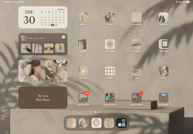 an image of a desktop computer screen with various items on the wall and palm tree