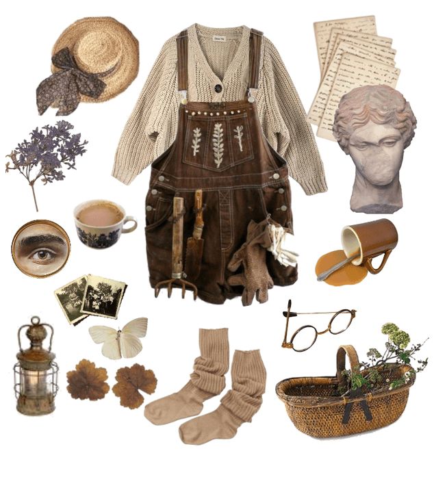 garden Outfit | ShopLook Goblincore Outfits, Garden Outfit, Estilo Hippy, Mode Hippie, Goblin Core, Cottagecore Outfits, Earthy Outfits, Gardening Outfit, Swaggy Outfits