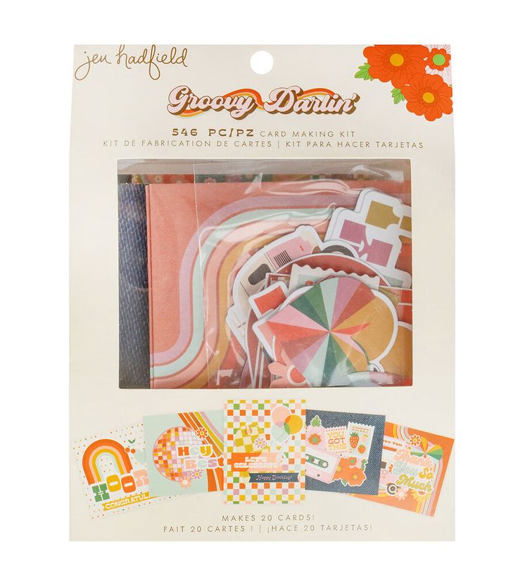 an assortment of craft kits in a package