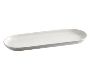 an empty white plate on a white background