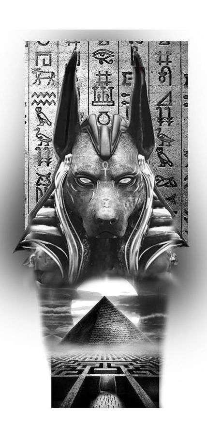 an egyptian mask is shown in black and white