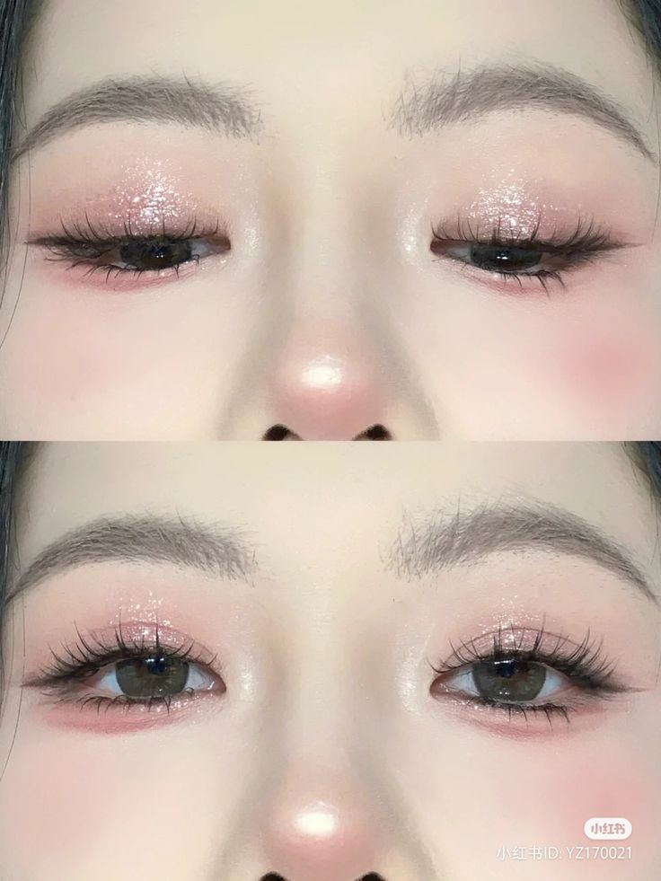 Tahreem Core, Coquette Wedding Makeup, Makeup Ideas Pink Natural, Doying Make, Pink Doyun Makeup, Maquillaje Korean Style, Douyin Makeup On White Person, Coquette Eye Makeup, First Love Makeup Style