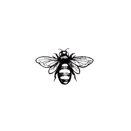 a black and white drawing of a bee