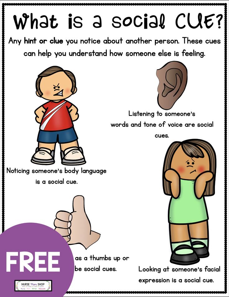 a poster with the words what is a social clue? and an image of a child holding