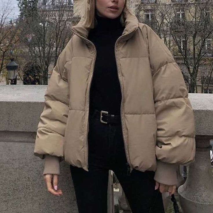 High Collar Oversized Puffy Puffer Bomber Jacket Padded Puffer Jacket Outfit, Short Puffer Jacket, Blazer Mini Dress, Maxi Dresses Fall, Jacket Outfit, Puffy Jacket, Mid Length Dresses, T Shirt Vest, Outfits Summer