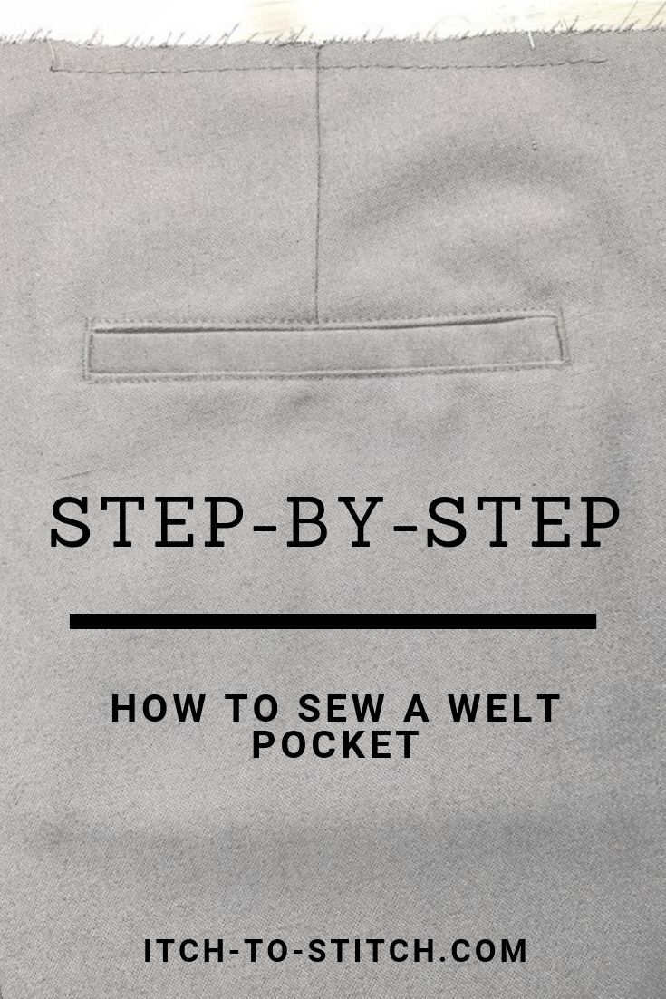 a piece of paper with the words step - by - step how to sew a wet pocket