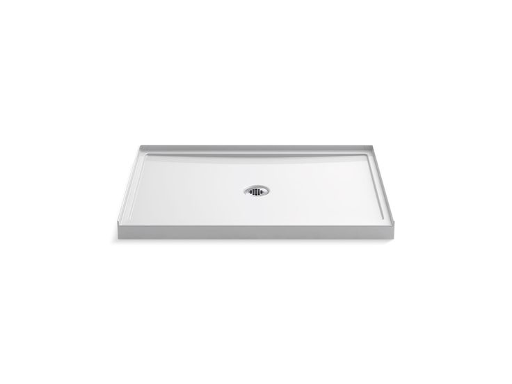 Shower Base | Rely | White | GROF USA Kohler Kitchen, Shower Installation, Shower Bases, Shower Base, Bathroom Floor, Home Reno, Saved Items, Shower Wall, Bathroom Flooring