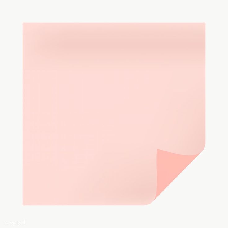 the corner of a piece of pink paper on a white background with an arrow pointing up at it