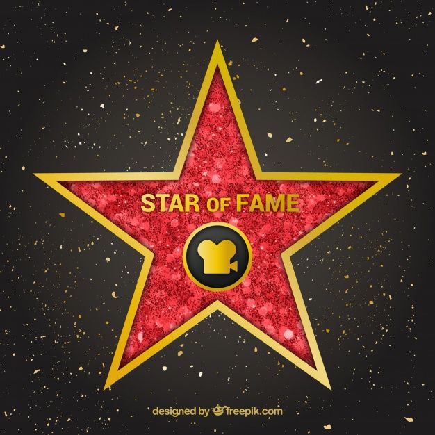 a star with the words star of fame on it