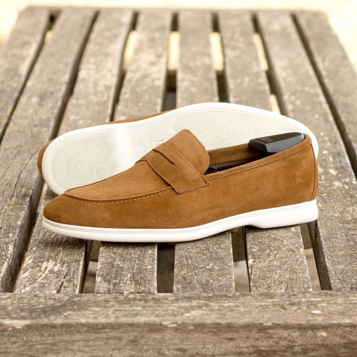 Step up your style game with the Stoney Island Ave. Moccasin No. 8159 from Robert August! 🌟 Masterfully crafted with camel suede and calf leather, plus a comfy white rubber sole. Customize it to make it uniquely yours. Look sharp, feel great. Get yours now! #FashionForward #CustomStyle Lifestyle Shoes, Pinterest Fashion, Footwear Collection, Stylish Shoes, Individual Style, Summer Shoes, Step Up, Moccasins, Timeless Pieces