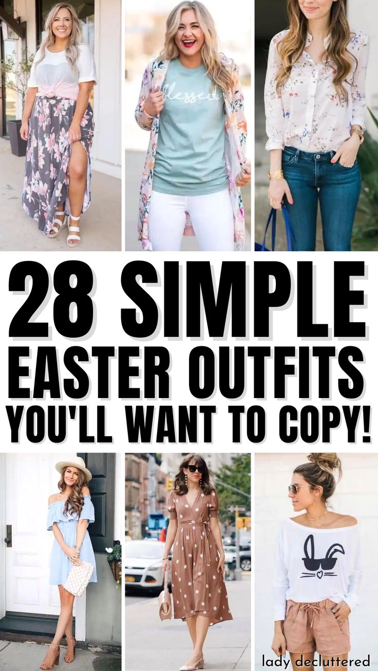 28 Simple Easter Outfits You'll Want to Copy Egg Hunt Outfit Mom, Relaxed Easter Outfit Women, Last Minute Easter Outfit, Winter Easter Outfit, Easter Casual Outfit Women, Jean Easter Outfits For Women, Warm Easter Outfits, Easter Jeans Outfit, Cute Casual Easter Outfits For Women