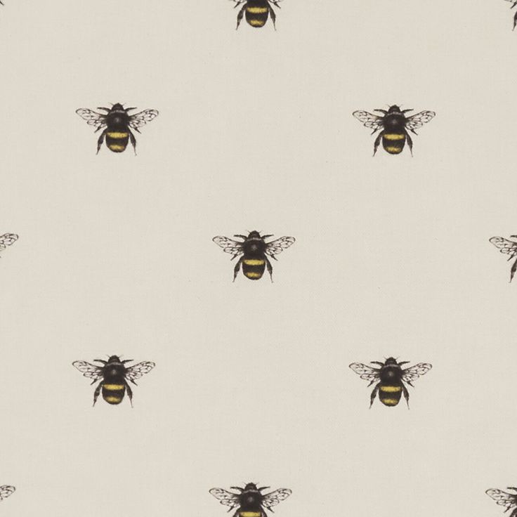 Bumble Bee Print, Clarke And Clarke Fabric, Bee Fabric, Bee Print, Roman Blinds, Fabric Width, Scatter Cushions, Traditional Techniques, Fabric Decor