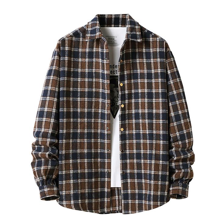 Casual Flannel Plaid Shirt Jacket  Material: 45% cotton+55%Polyester  Size: S, M, L, XL, 2XL Color: Blue, Khaki, Coffee  Season: Spring, Autumn, Winter   Occasion: Leisure, Outdoor, Daily, Vacation Red Plaid Flannel, Plaid Shirt Men, Casual Long Sleeve Shirts, Men Plus Size, Mens Flannel, Grey Plaid, Men Shirt Style, Plaid Flannel Shirt, Plaid Flannel