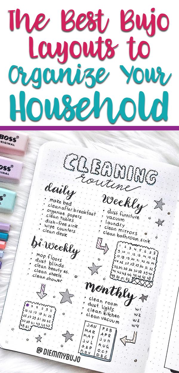 the best bujo layouts to organize your homeschool with text overlay