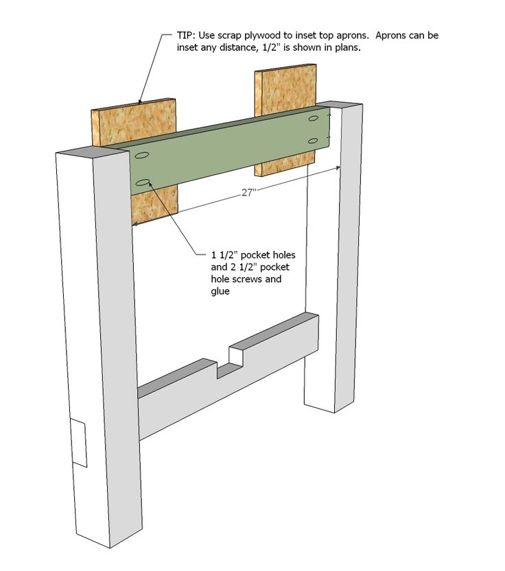 an image of a table made out of wood with measurements for the top and bottom