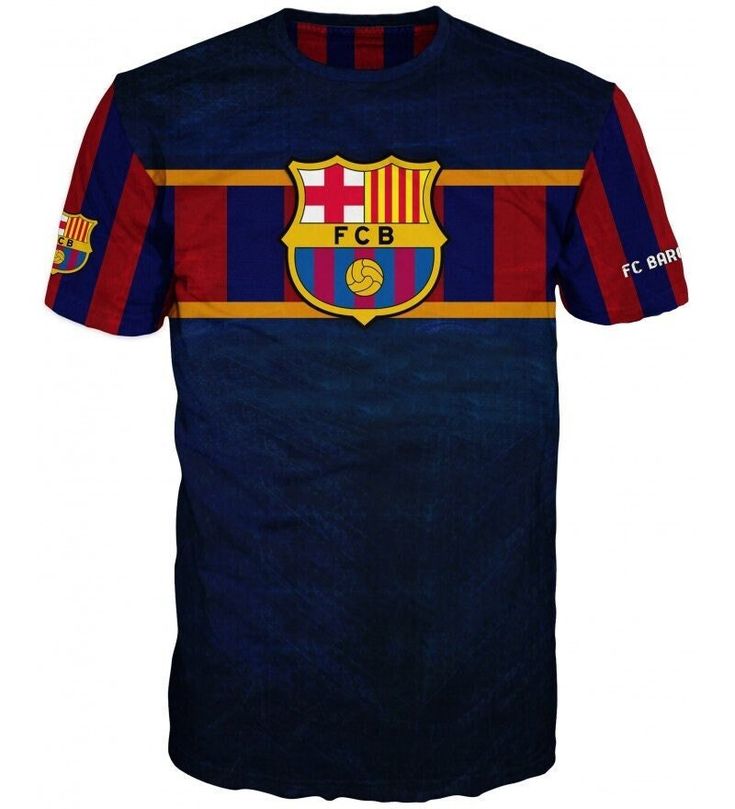 a shirt with the colors of barcelona on it