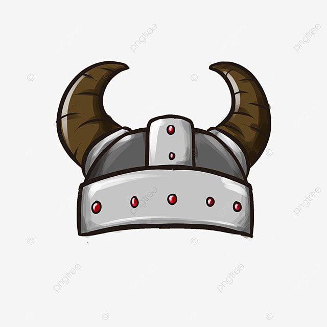 a viking helmet with horns and spikes on the side, person, cartoon png and psd