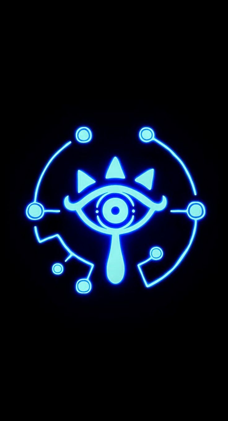 an evil eye glowing in the dark