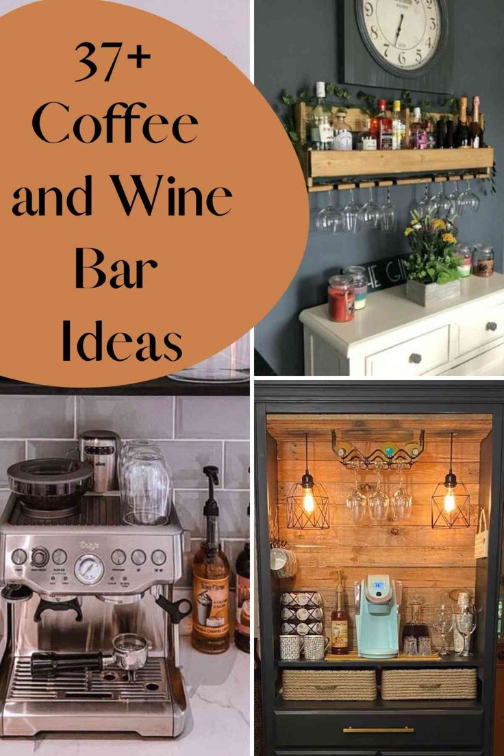 coffee and wine bar ideas for the kitchen