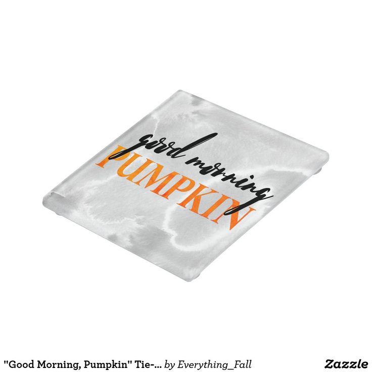 an orange and white napkin with the words pumpkin printed on it's front side