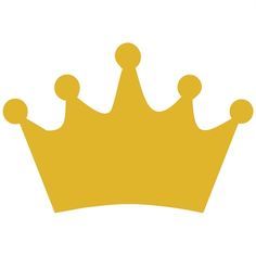 a yellow crown on a white background