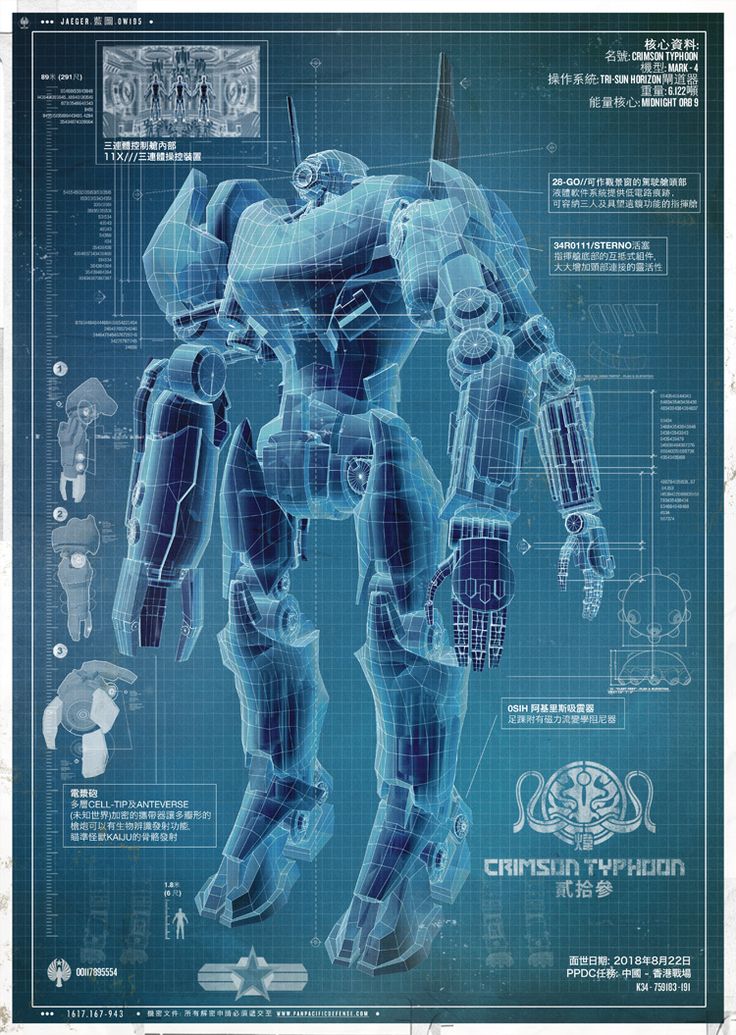 a blueprinted image of a robot from the movie star wars