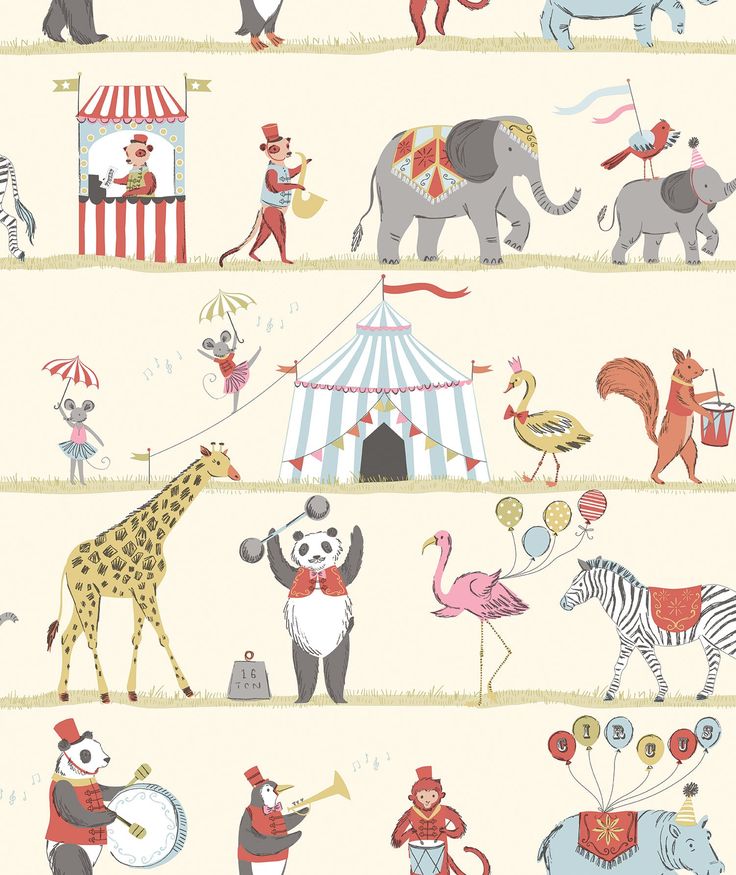 Circus Blue/Red Wallpaper from the Just 4 Kids 2 Collection by Galerie Wallcoverings Circus Wallpaper, Wallpaper Prints, Circus Animals, 2 Wallpaper, W Wallpaper, Wallpaper Rolls, Circus Theme, Diy Stamp, Vintage Circus