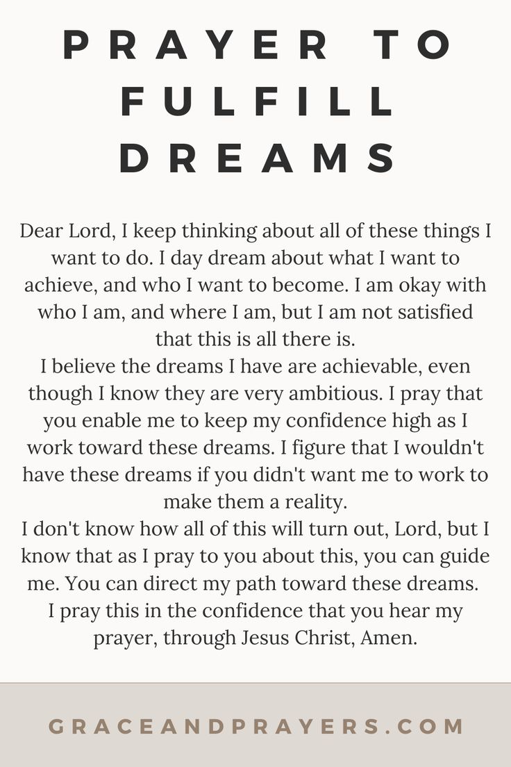 a prayer card with an image of the words prayer to fulfill dreams in black and white