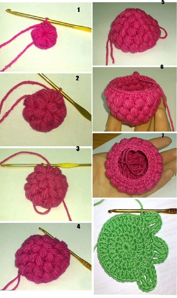 instructions to crochet an ornament with yarn