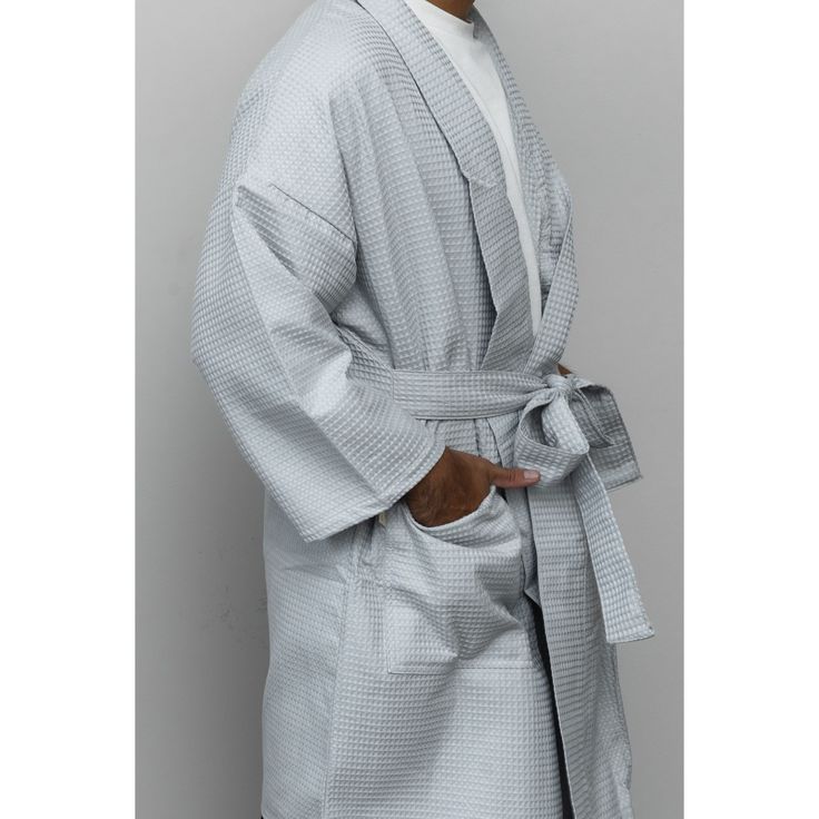 Indulge in the luxurious comfort of the Portland Apron Company organic cotton waffle robe, a true embodiment of eco-conscious sophistication. Crafted from the finest 100% organic cotton, this robe pampers your skin along with the environment. With its velvety softness and gentle touch, you'll relish the feeling of wrapping yourself in pure, chemical-free goodness. Whether you're starting your day with a serene morning routine or unwinding after a long day, our waffle robe is designed to elevate Cotton Long Sleeve Robe For Spa, Long Sleeve Cotton Spa Robe, Long Sleeve Cotton Robe For Spa, Gentle Touch, Shop The Look, Chemical Free, Eco Conscious, Relish, Morning Routine