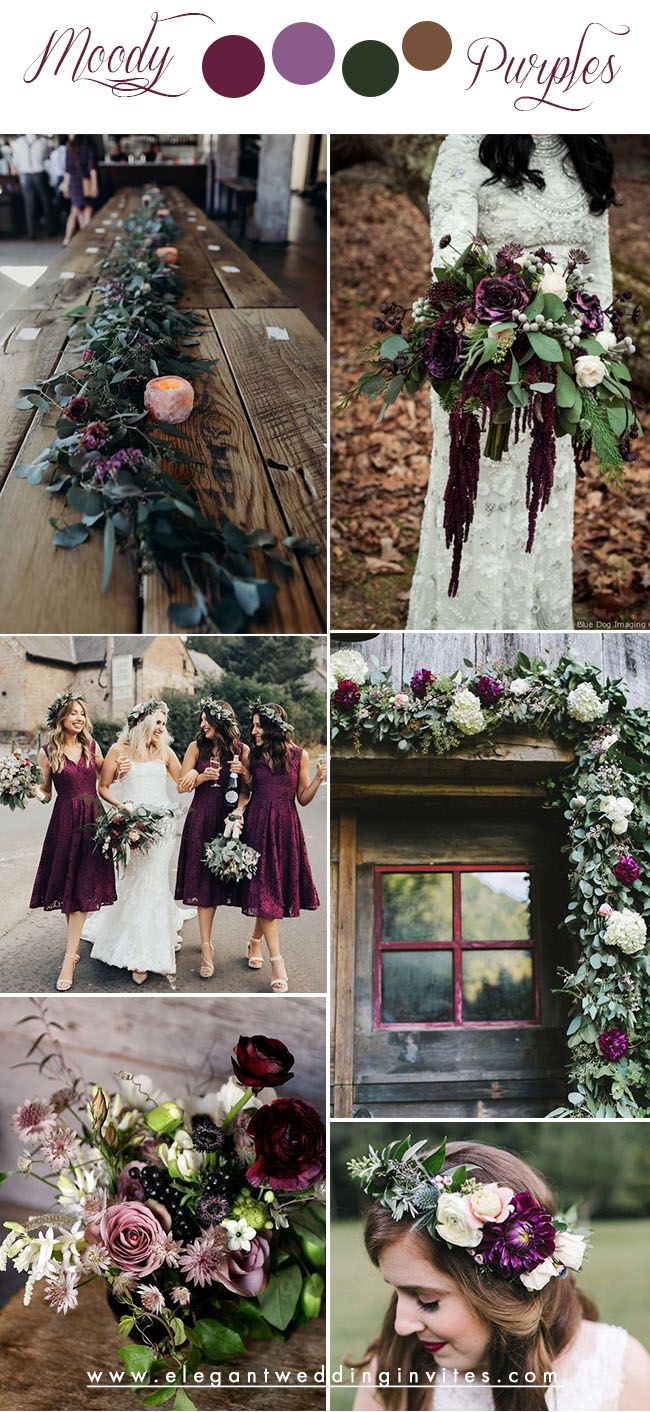 a collage of photos with flowers and greenery on them, including the bride's bouquets