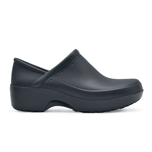 Discover the comfort and slip-resistant safety of our SFC Cloggz�™ Collection. Experience dependable safety, comfort and style all day long with these black slip-resistant women's work clogs. Includes a water-resistant design and removable insoles. Slip-on Workwear Clogs With Protective Feet, Non-slip Round Toe Clogs For Work, Non-slip Slip-on Clogs For Work, Functional Slip-resistant Closed Toe Clogs, Waterproof Closed Toe Clogs For Work, Functional Waterproof Closed Toe Clogs, Functional Slip-resistant Clogs With Round Toe, Functional Slip-resistant Round Toe Slip-ons, Functional Slip-resistant Round Toe Clogs