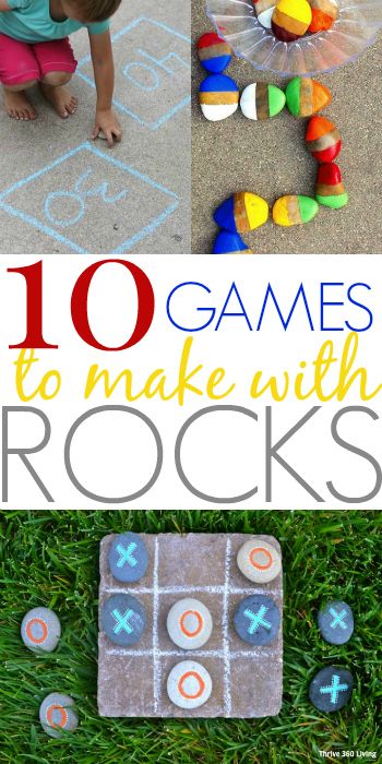 the top ten games to make with rocks for toddlers that are fun and easy