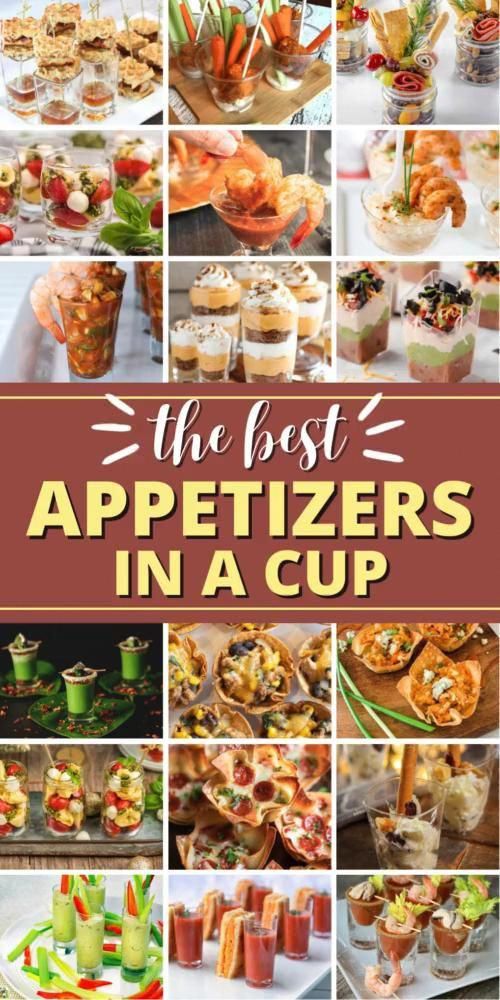 the best appetizers in a cup