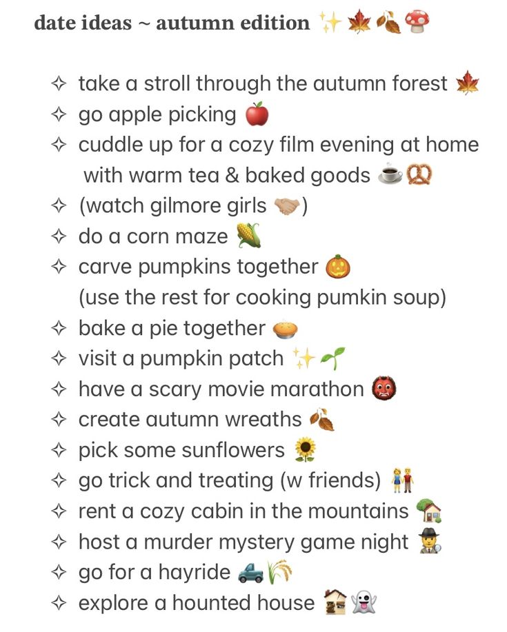 Pumpkin Date Ideas, Cute Date Ideas For Fall, Fall First Date Ideas, October Dates Ideas, Fall Dates For Couples Aesthetic, Autumn Dates Ideas, Fun Fall Dates, Date Ideas Fall And Winter, Zoom Date Ideas