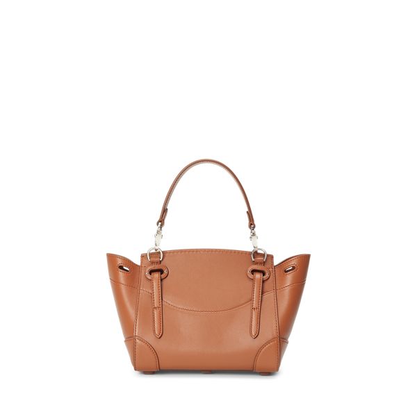 The Soft Ricky 18 offers a less structured lighter-weight take on the iconic Ricky bag with the same commitment to craftsmanship. Meticulously made in Italy this mini version is rendered from full-grain calfskin lined with lambskin detailed with polished hardware and finished with our signature lock debossed with "Ralph Lauren." Calf Leather Satchel, Structured Calf Leather Bag With Leather Lining, Luxury Ralph Lauren Office Bag, Chic Calf Leather Satchel With Smooth Grain, Ralph Lauren Top Handle Formal Bag, Ralph Lauren Formal Shoulder Bag With Removable Pouch, Ralph Lauren Formal Top Handle Bag, Ralph Lauren Satchel Shoulder Bag For Formal Occasions, Ralph Lauren Formal Satchel Shoulder Bag