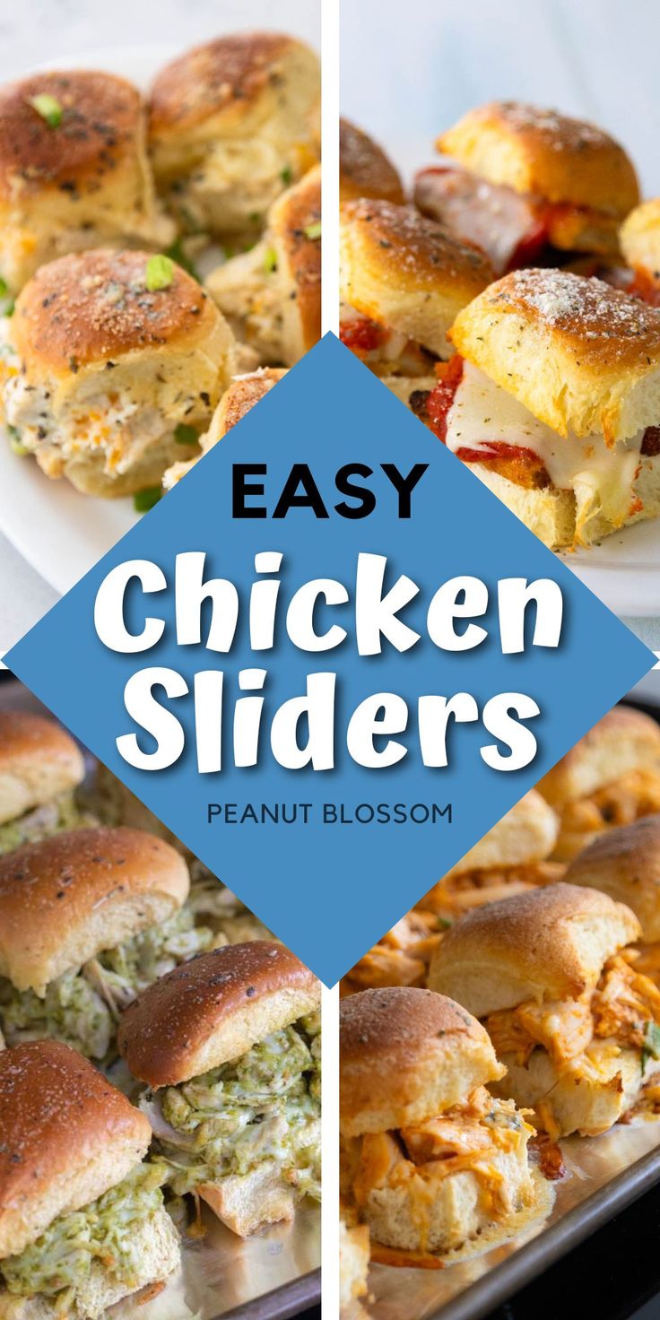 easy chicken sliders are the perfect appetizer for any family or friends to enjoy