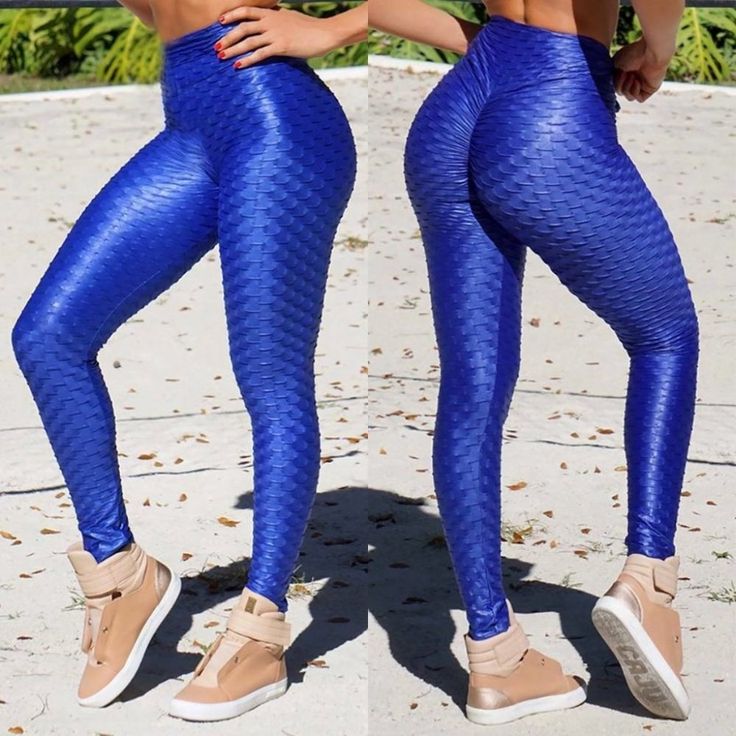 Brand New Tiktok Leggings Blue With Anti Cellulite Ribbing! Non-stretch Blue Leggings For Yoga, Blue Non-stretch Yoga Pants, High Waist Blue Yoga Pants, Non-stretch Blue Yoga Pants, Blue Non-stretch Athleisure Pants, Non-stretch Blue Athleisure Pants, Blue Athleisure Pants, Fitted Blue Gym Pants, High Waist Tight Blue Pants