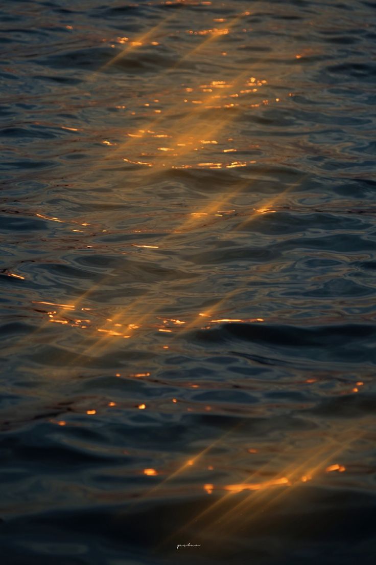 the sun shines brightly in the water as it reflects off the surface of the ocean