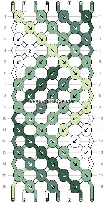 the diagram shows how to make an interlocked chain with two different colors and sizes