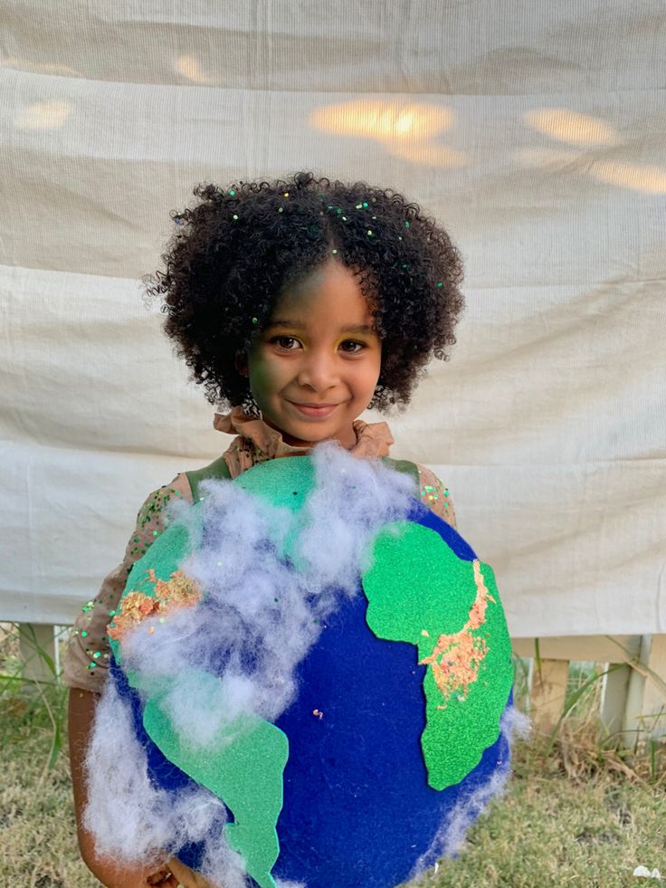 DIY Earth Globe Halloween Costume Earth Costume Ideas, Earth Costume Diy, Earth Costume For Kids, Planet Earth Costume, Mother Earth Costume Diy, Earth Halloween Costume, Earth Costume, Preschool Homework, Funky Friday